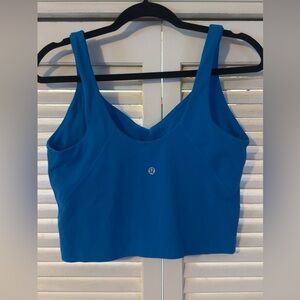 lululemon athletica Bright Blue Scoop Crop Tank
